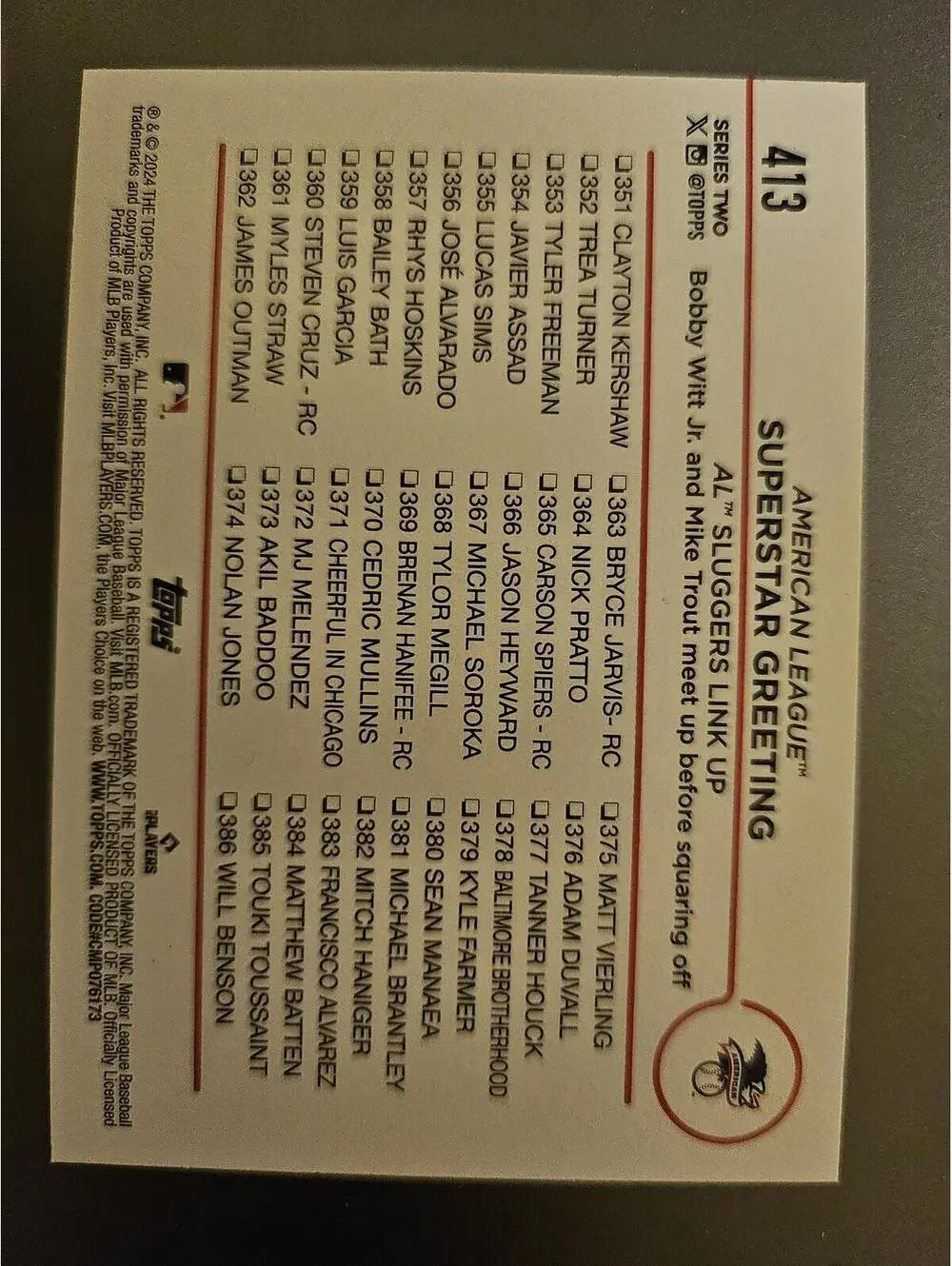 Topps 2024 #413